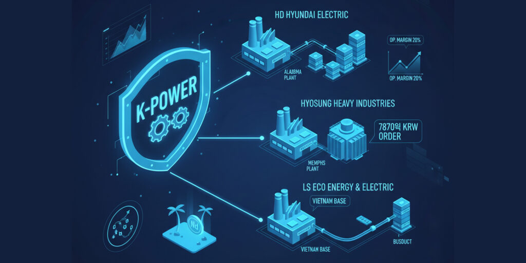 변압기 관련주, 전선주 전망, 전력 인프라 슈퍼 사이클, AI 데이터센터 전력 수요, HD현대일렉트릭 수주, 효성중공업 멤피스 공장, LS에코에너지 희토류, 초고압 변압기 리드타임, HVDC 관련주 분석, 구리 가격 전선주 영향, 미국 전력망 노후화, 765kV 변압기, 북미 전력 기기 점유율, K-전력주 실적, LS전선 해저케이블, 초고압 직류송전 원리, 전력 설비 투자 전략, AI 인프라 수혜주, 전기강판 수급, 변압기 쇼티지, 에너지 안보 관련주, 전력 현대화 법안, 미국 데이터센터 클러스터, 에너지 효율 변압기, 송배전 관련주, 전력기기 대장주, 전력 인프라 ETF, 재생에너지 그리드 통합, 스마트 그리드 관련주, VSC HVDC 기술, 버스덕트 수혜주,