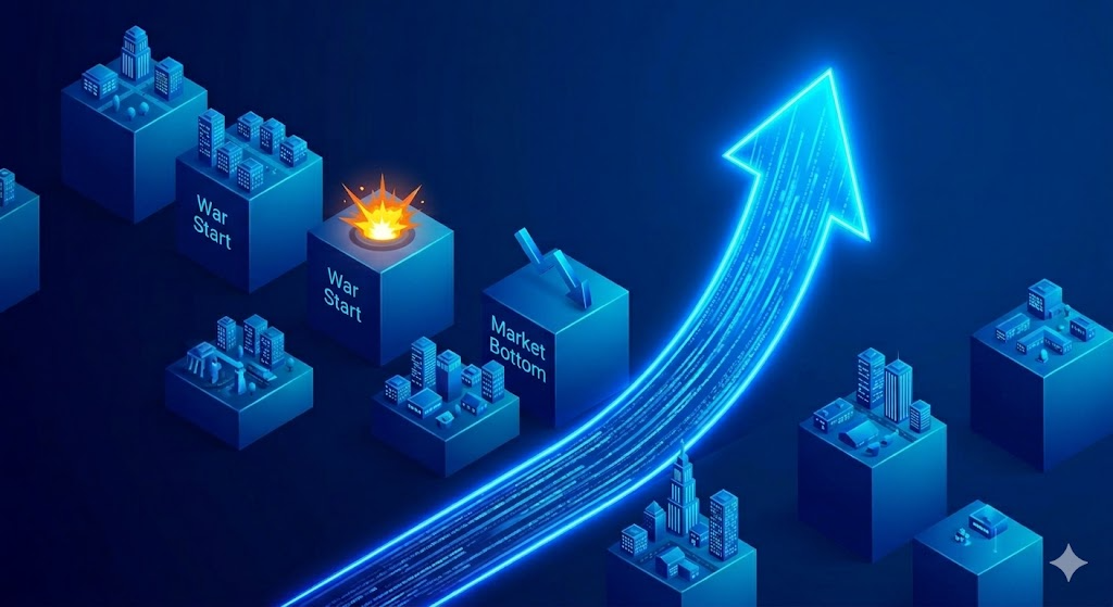 FinPicker(핀피커)의 글 : 전쟁이 끝나면 증시는 폭등할까? 역사적 통계로 본 회복의 조건과 투자 지도 설명 이미지